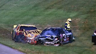 Dale Earnhardts fatal crash  Daytona [upl. by Shu]