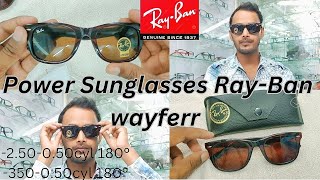 Unboxing RayBan Wayfarer Power Sunglasses Review Power Sunglasses for Men chasmawala786 [upl. by Behlke]