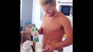 Gabriel Landeskog Making Pancakes [upl. by Asseniv]