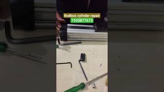 Rodless Cylinder Repair  Rodless cylinder working  pneumatic cylinder ytshorts [upl. by Eylk]