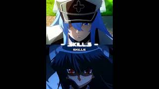 Akame vs Esdeath  anime akamegakill wisedit viral [upl. by Sieber26]