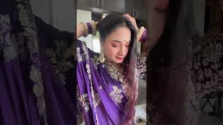 Wedding special hairstyle shots hairstyle sangeetasinghhairstyles [upl. by Airun]