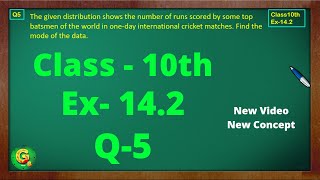 Ex 142 Q5 Class10  Statistics  Class10 Math  Class10 Ex 142 Q5  Green Board Classes [upl. by Lanie]