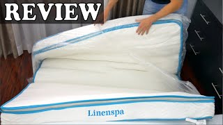 Linenspa 8 Inch Memory Foam and Innerspring Hybrid Mattress  Review 2022 [upl. by Noletta]