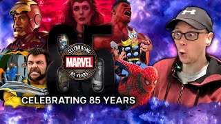 CELEBRATING 85 YEARS OF MARVEL REACTION Stan Lee [upl. by Garrot907]