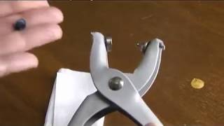 How to use an Eyelet Tool Eyelet Pliers [upl. by Alduino175]