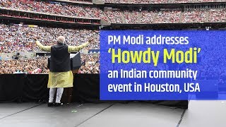 PM Modi addresses Howdy Modi  an Indian community event in Houston USA  PMO [upl. by Ellegna]