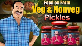 VEG amp NONVEG PICKLES amp POWDERS  Food on Farm  Pickles business [upl. by Atiroc]