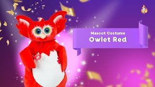 Owlet Red Mascot Costume [upl. by Einalam]