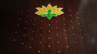 2024 New year special rangoli 9×5 dots [upl. by Mendelson]