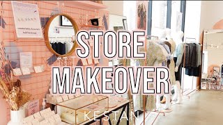 Vlog How To Design Retail Store Space  DIY Painted Arch  KESTAN [upl. by Jeanette496]