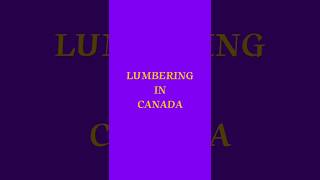 shorts shortvideo  Lumbering in Canada [upl. by Summers]