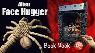 I sculpted a Face Hugger Book Nook alienromulus sculpting booknook tutorial builds sculpey [upl. by Notsuh]