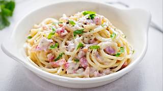 Recette  Pâtes à la carbonara  Cookeo [upl. by Oisacin442]