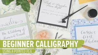 Calligraphy for Beginners Using a Pointed Pen [upl. by Bianca]