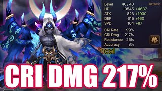 【Summoners War  Currys RTA】The Power Belial king of power CRI DMG 217 [upl. by Netty736]