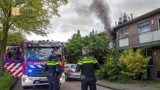 Man aangehouden na felle woningbrand Mijdrecht  0297nl [upl. by Ilarrold]