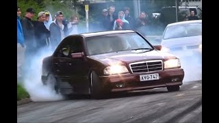 Mercedes C36AMG W202 M104 TurboBurnout [upl. by Heyes]