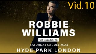 ROBBIE WILLIAMS Hyde Park London 060724 video10 [upl. by Vachel334]