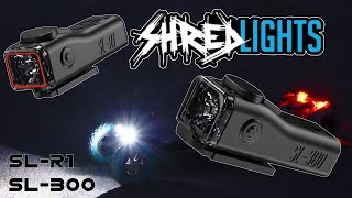 Shred Lights SL300 amp SLR1 Review INSANELY BRIGHT LIGHTS [upl. by Amhser]