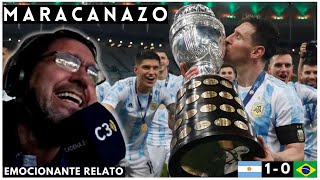 🎙⚽ ARGENTINA CAMPEÓN COPA AMÉRICA 2021  MARACANAZO 🇦🇷🏆  RELATO BOCHA HOURIET [upl. by Ettesyl]