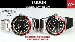 TUDOR Black Bay 58 GMT Master Chronometer certified presented at Watches and Wonders 2024 [upl. by Nitsugua]