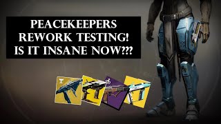 Peacekeepers Rework Damage Tests Do the changes make it meta  Destiny 2 Episode Revenant [upl. by Carrol]