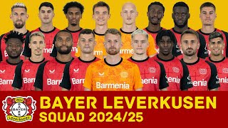 BAYER 04 LEVERKUSEN Full Squad For Season 202425  Bayer Leverkusen  FootWorld [upl. by Mcloughlin]