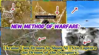 🔴 New Method of Warfare Ukraine Uses Drones to SHOOT NETS to Capture the Drones of the Occupiers 🫡 [upl. by Lorraine203]