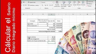 ¿Cómo Calcular el Salario Diario Integrado Ejemplo con el salario mínimo [upl. by Iralam]