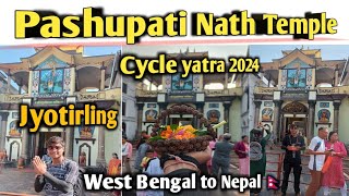 DAY 74  Pashupati Nath Temple  Kathmandu Nepal 🇳🇵  West Bengal to Nepal Cycle yatra 2024 [upl. by Lavona]