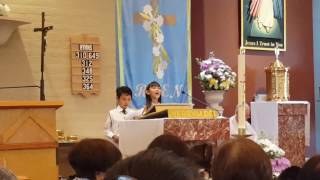 Responsorial Psalm for the First Communion Mass  05062017 [upl. by Collier600]