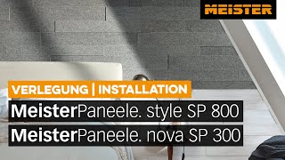 Paneele verlegen Systempaneele MeisterPaneele style und nova an Wand und Decke montieren [upl. by Gurolinick673]