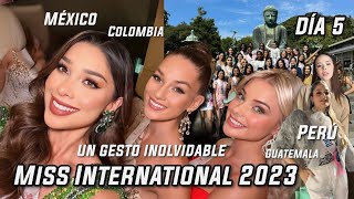 Miss International 2023  México conquista así a la gente Colombia enseña español Guatemala y Perú [upl. by Ahtabbat]