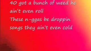 Nicki Minaj ft DrakeMoment 4 life lyrics on screen [upl. by Granlund]