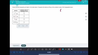 ALEKS Assigning oxidation numbers [upl. by Ellehsar653]