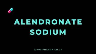 How to pronounce Alendronate sodium [upl. by Arde217]