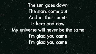 The Wanted  Im Glad you came Lyrics [upl. by Anuat139]