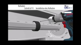 Montageanleitung eines Rollladen  Rollladenmontage vor der Fensternische [upl. by Nnylram456]