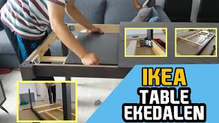 EKEDALEN Extendable table from IKEA Assembly [upl. by Guerra]