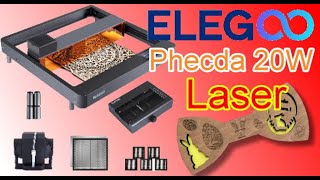 ELEGOO Phecda  20W Laser mit Vollausstattung [upl. by Anerres]