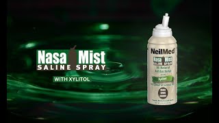 NeilMed NasaMist Saline Spray All Natural Antibacterial with Xylitol [upl. by Reedy]