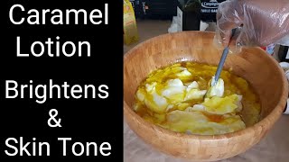 How To Make Caramel Body Lotion Full Recipe CaramelLotion Skincare [upl. by Araic13]