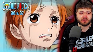 THIS BROKE ME 😭  One Piece Episodes 3637 REACTION [upl. by Yeltsew]