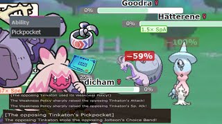 Pickpocket Tinkaton actually good Pokemon Showdown [upl. by Yaras964]