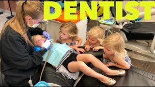 QUADRUPLETS GET TEETH CLEANING [upl. by Atalanta338]