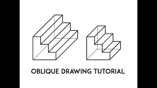 OBLIQUE DRAWING TUTORIAL WITH AUDIO [upl. by Lubbi]