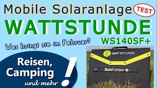 UPDATE zu Solartasche WATTSTUNDE WS140SF  Was bringt sie bei Sonne im Februar  Test [upl. by Ttessil]