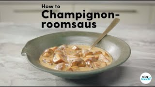 Champignonsaus maken – recept  Allerhande [upl. by Seed]