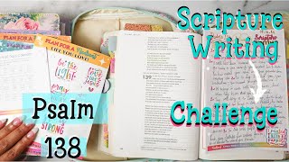 Scripture Writing Psalms 138  A Grateful Heart Give Thanks [upl. by Philpot571]